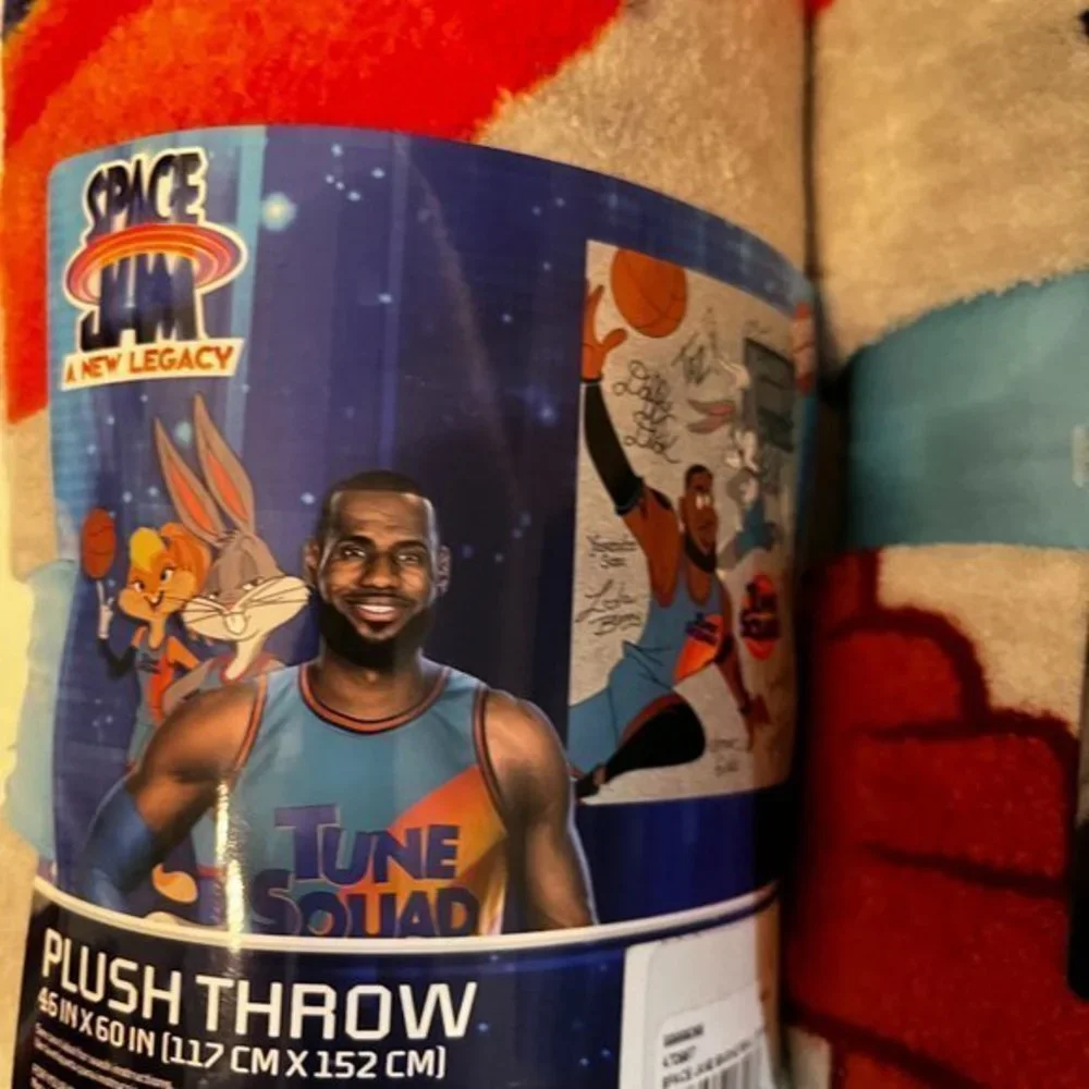 Space Jam Plush Throws‎ - TWO- (new)